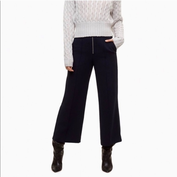 Wilfred Cropped Crepe High Waist Pant - Picture 1 of 6